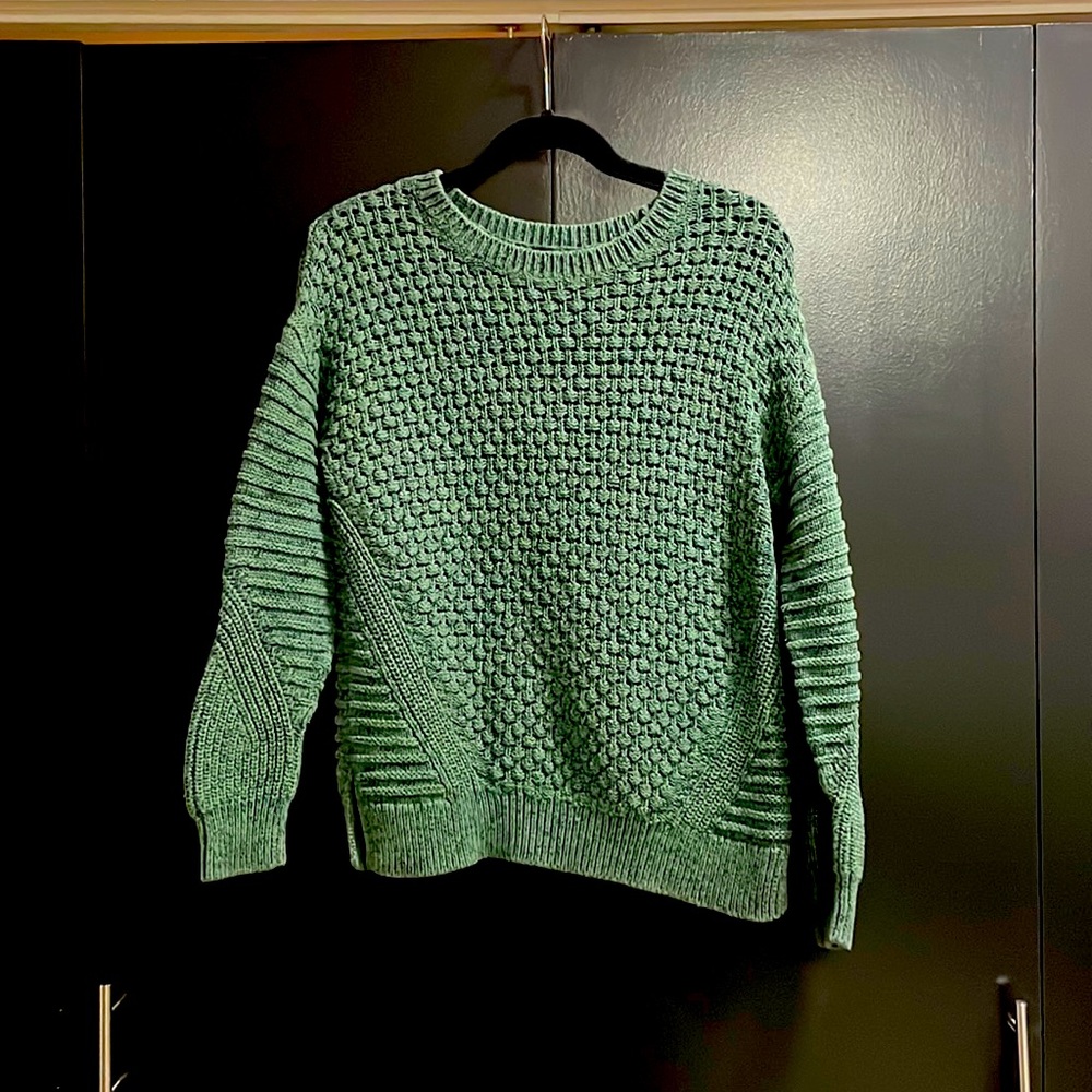 Gap Women’s Dark Green Textured Sweater Size L